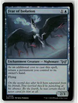 Fear of Isolation 58 Foil MTG Duskmourn Magic - Image 1