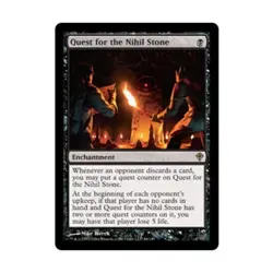 WotC MtG Worldwake Quest for the Nihil Stone (R) (Foil) EX - Image 1