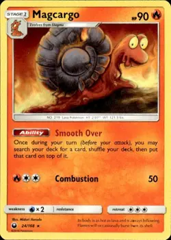 Pokemon Magcargo SM - Celestial Storm 24/168 Light Play LP+ or Better - Image 1