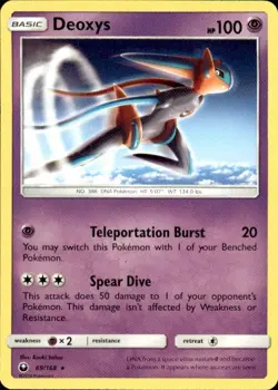 Pokemon Deoxys (69) SM - Celestial Storm 69/168 Light Play LP+ or Better - Image 1