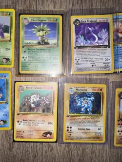 Vintage Pokemon 1st Edition Team Rocket Card Lot WOTC 1999 Holo & Rare (17) - Image 1