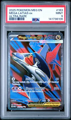 2025 POKEMON MEG EN-MEGA EVOLUTION ULTRA RARE #163 MEGA LATIAS EX PSA 9 - Image 1