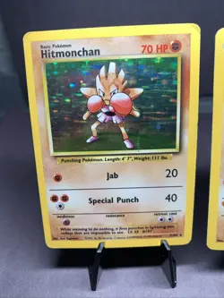 Pokemon TCG Hitmonlee, Hitmonchan, Hitmontop Lot Holo Rare WOTC Era MP - Image 2