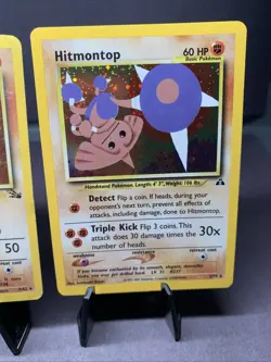 Pokemon TCG Hitmonlee, Hitmonchan, Hitmontop Lot Holo Rare WOTC Era MP - Image 4
