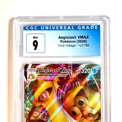 Aegislash Vmax 127/185 2020 Pokemon Vivid Voltage Holo Graded Slab Mint - CGC 9 - Image 2