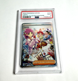 Lacey #172 Special Illustration Rare Pokemon TCG Stellar Crown 2024 PSA 9 MINT - Image 1