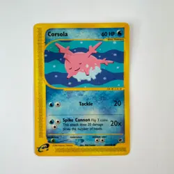 Corsola 102/165 Expedition Base Set Regular, Pokemon TCG 2002, MP/HP - Image 1