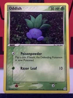 Oddish 68/101 Hidden Legends Regular Common Pokemon TCG 2004 NM - Image 3