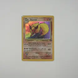 Pokemon 1999 TCG Flareon Jungle 3/64 Holo Unlimited Holo Rare HP/DMG - Image 1