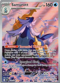 Pokemon TCG Samurott 107/086 White Flare Illustration Rare NM - Image 1