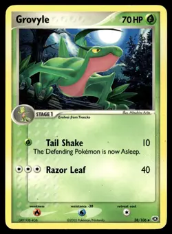 GROVYLE - 28/106 Uncommon Emerald Pokemon LP - Image 1