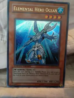 Elemental Hero Ocean - CT07-EN018 Yugioh! Yu Gi Oh! Foil Holo Super Rare - Image 2