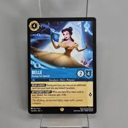 Lorcana First Chapter Belle Strange but Special 142/204 Disney Card NM - Image 1