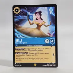 Lorcana First Chapter Belle Strange but Special 142/204 Disney Card NM - Image 2
