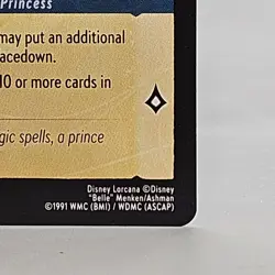 Lorcana First Chapter Belle Strange but Special 142/204 Disney Card NM - Image 5