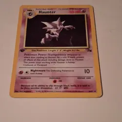 Pokemon Haunter 6/62 Base Set Holo Card Lot of 5 Wizards 1999 English - Image 5