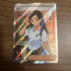 Eri 136/131 Prismatic Evolutions Holo Pokemon Card Trainer Supporter - Image 2