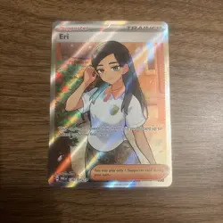 Eri 136/131 Prismatic Evolutions Holo Pokemon Card Trainer Supporter - Image 3