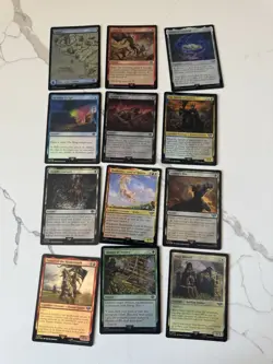 Magic The gathering - Lord of the Rings Bulk Lot 12 holos, 4 rares & 100+ Cards - Image 1