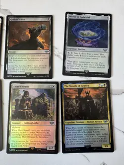 Magic The gathering - Lord of the Rings Bulk Lot 12 holos, 4 rares & 100+ Cards - Image 3
