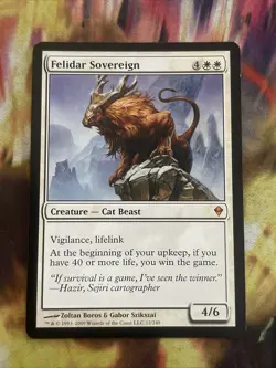 Magic The Gathering Zendikar Felidar Sovereign #12/249 MTG TCG CCG - Image 1
