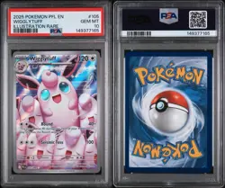 2025 POKEMON PFL EN-PHANTASMAL FLAMES ILLUSTRATION RARE #105 WIGGLYTUFF PSA 10 - Image 3