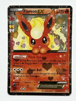Pokemon Flareon EX RC6/RC32 Radiant Collection – Authentic, Ungraded, Clean Copy - Image 1