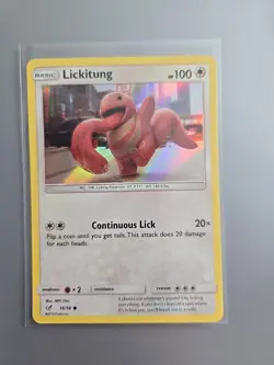 Lickitung 16/18 Detective Pikachu NM POKEMON Holo - Image 1