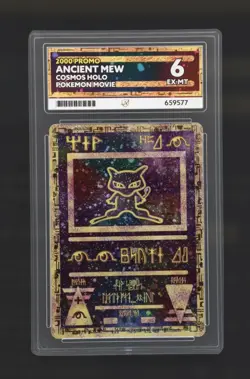 4 Swirl 🌀 Ancient Mew Cosmos Holo 2000 Promo Pokemon Movie ACE 6 - Image 1