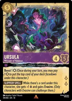 Disney Lorcana TCG Whispers in the Well - Ursula - Whisper of Vanessa - 59/204 - Image 1