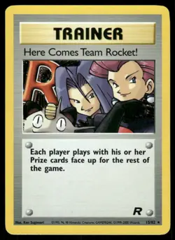 Pokemon Cards Here Comes Team Rocket! 15/82 Team Rocket WOTC Holo Rare NM - Image 1