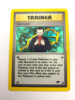 Pokemon Card - Giovanni 18/132 Gym Challenge *MP* Rare Holo - Image 1