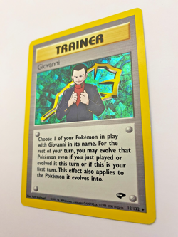 Pokemon Card - Giovanni 18/132 Gym Challenge *MP* Rare Holo - Image 5