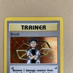 Pokemon TCG Brock Gym Heroes Holo Card 15/132 Unlimited Rare - LP - Image 2
