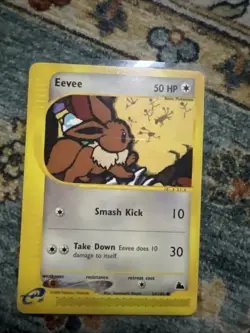 EEVEE 54/144 Skyridge non-holo E-Series / E-Reader Pokemon TCG card NM - Image 1