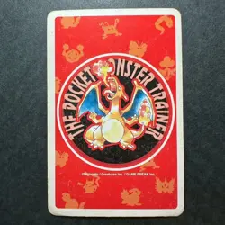 S2356 Rattata 3 of Clubs Red Charizard Deck Playing Poker Card Pokemon - Image 2