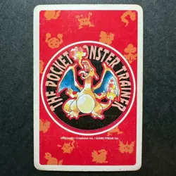 S2345 Poliwhirl 3 of Hearts Red Charizard Deck Playing Poker Card Pokemon - Image 2