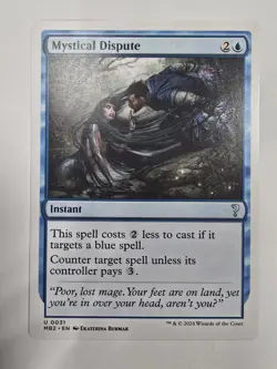 Mystical Dispute (White Border) Mystery Booster 2 Regular Magic The Gathering - Image 1