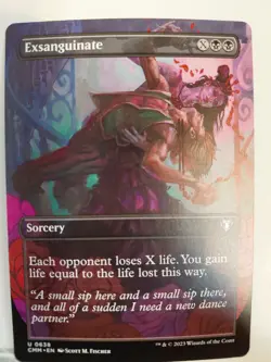 Exsanguinate (Borderless) Commander Masters Regular - Image 1