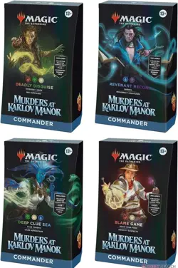 Murders At Karlov Manor Commander Deck English Version 4 Types Set - Image 1