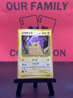 Pikachu No.025 Base Set WOTC Pokemon TCG Regular Common 1999 MP - Image 1