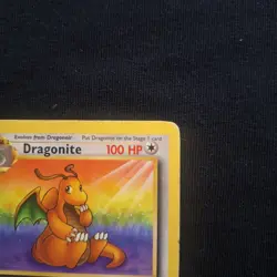 1st Edition Dragonite Fossil Non-holo Pokemon WotC Vintage HP Heavy Played - Image 4