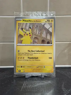 x5 Pikachu At The Museum, Pokemon X Natural History Museum Jumbo Promo - Sealed - Image 1