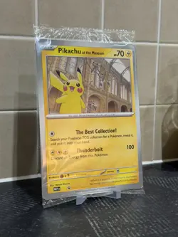 x5 Pikachu At The Museum, Pokemon X Natural History Museum Jumbo Promo - Sealed - Image 5
