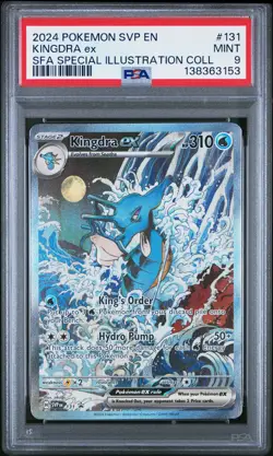 2024 POKEMON SVP EN-SV BLACK STAR PROMO #131 KINGDRA EX PSA 9 - Image 1