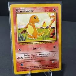 1999 Charmander 46/102 Base Set Pokemon TCG - MP - Image 1