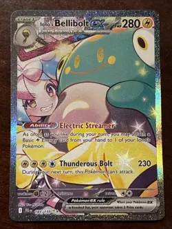 Pokemon Journey Together Iono’s Bellibolt Ex 183/159 Special Illustration Rare - Image 1
