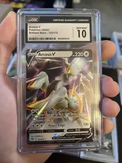 CGC Gem Mint 10 - Pokemon TCG- Arceus V Brilliant Stars 122/172 Holo Ultra Rare - Image 1