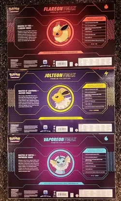 Pokemon Eeveelution VMAX Premium Collection Set of 3 New Sealed (Sig. Del. Req.) - Image 5