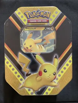 Pokemon SHSW V Powers Pikachu Tin Factory New Sealed - Image 1
